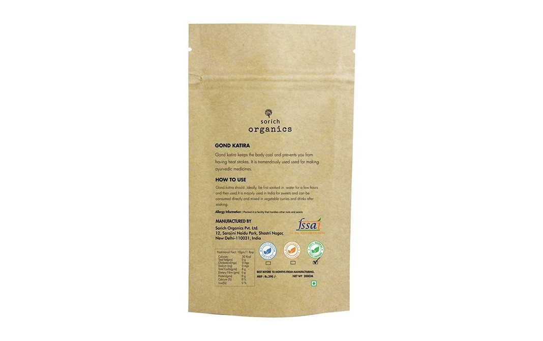 Sorich Organics Gond Katira    Pack  200 grams
